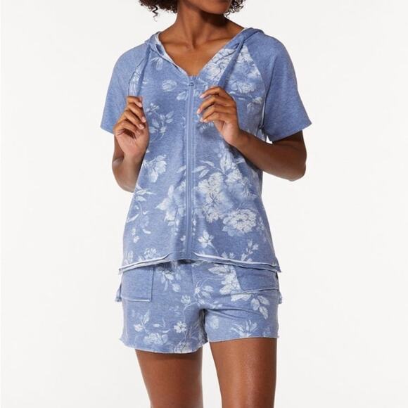 Cato SNORKEL BLUESNORKEL Floral Drawstring Shorts - Picture 2 of 8